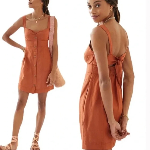 Anthropology Maeve Twist Front Dress - Picture 1 of 8